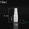 Botella de Spray Portátil Bloqueadora de Luz Botella de Spray Lateral Blanca de PE 5/10/15/50/100ml Botella Dispensadora de Líquido Atomizador de Niebla Fina