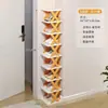 Sapateira Simples Multicamadas Transfronteiriça Armário de Sapatos para Porta de Casa Economizador de Espaço Sapateira Estreita Pequena Celebridade da Internet
