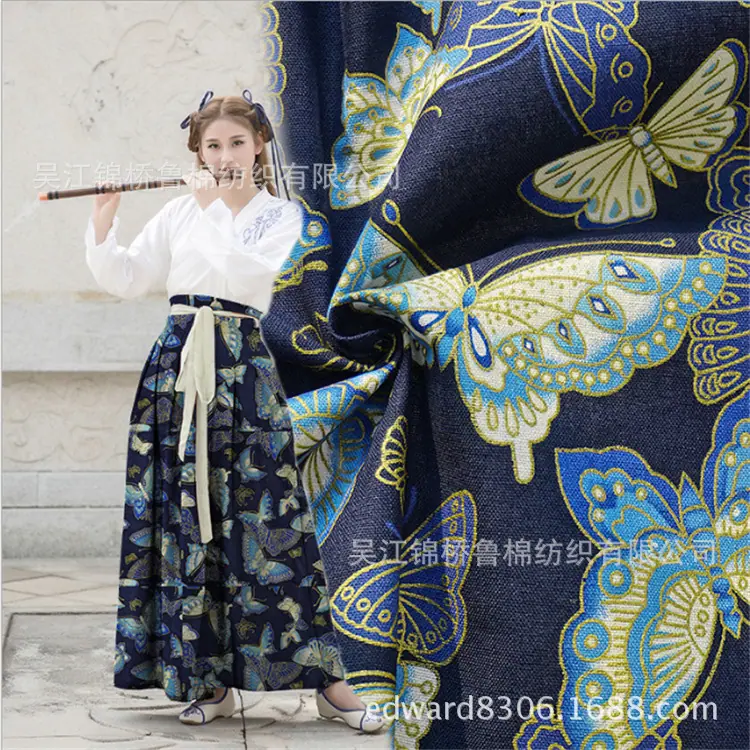 人棉印花和服面料16