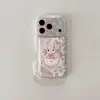 Oso Floral Conejo Aplicable Funda para Teléfono iPhone 18 Soporte Apple 17 16/15 Pro Colgante con Cordón a Prueba de Caídas