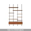 Estantería de Madera Maciza de Múltiples Niveles para Sala de Estar Minimalista Moderna con Columna de Diseño Estilo Vintage Estantería de Exhibición de Piso a Techo