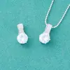 Plata de Ley S925 Elegante y Conmovedor Lágrimas de Sirena Colgante de Moda Diseño Nicho para Mujer Decoración Colgante Cadena Elegante de Hueso de Serpiente