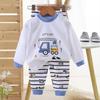 Conjunto de Roupa Íntima de Algodão Infantil, Novo Estilo de Outono, Pijama para Meninos, Roupa de Casa para Meninas, Roupas Quentes de Outono, Calças de Outono, Roupa Infantil