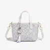 Bolsa de Mujer de Brocado Zhuang de Guangxi Patrimonio Cultural Inmaterial Nuevo Modelo 2026 Bolso Cesta Simple de Gama Alta Bolso de Mano Versátil Bolso de Hombro Cruzado