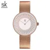 Reloj Shengke SK para Mujer malla cuarzo moda femenina creativo K0126