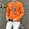 Perforación Caliente Ropa Juvenil para Hombre Cómoda Cálida Marca de Moda Europea Ropa de Manga Larga para Hombre Moda Artesanía 3D Lujo Ligero