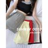 Shorts Deportivos Anchos para Mujer para Verano, Delgados, Nuevo Estilo 2025, Casual de Cintura Alta, Petite, Shorts Grises de Secado Rápido de Cinco Puntos