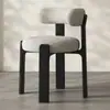 Silla Hiroshima minimalista nórdica, silla de comedor de madera maciza para el hogar con respaldo, moderna para comedor, estudio, oficina, escritorio de ocio