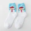 Calcetines de Navidad de Terciopelo Coral Transfronterizos para Mujer Invierno Engrosados Cálidos Calcetines para Dormir Calcetines para el Suelo del Hogar Alta Elasticidad Sin Apretar Calcetines para Padres e Hijos