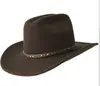 Cinturón de venta caliente transfronterizo sombrero de lana decorativo sombrero de fieltro de oveja estilo mezclilla moda sombrero de fieltro de lana pura para todo