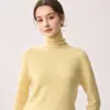 ¡Uso Versátil! Suéter 100% Cachemir Puro para Mujer, Cuello Alto, Agradable para la Piel, Suéter de Punto Suave y Esponjoso, Top Base de Cuello Alto