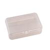 Caja Rectangular Transparente para Tarjetas de Presentación Caja para Hilo Dental Caja de Plástico Joyería Aretes Ferretería Almacenamiento y Organización de Piezas Pequeñas Digitales