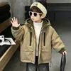 Chaqueta de Terciopelo Plus para Niños Otoño Invierno 2026 Nuevo Estilo Coreano Bonita Ropa de Invierno para Niños Sudadera con Capucha Espesa para Niño Pequeño