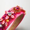 Diadema de alta gama para mujer con diamantes completos de industria pesada retro de ala ancha con viento barroco transfronterizo de Europa y Estados Unidos, incrustada con pedrería, al por mayor