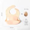 Babero de silicona para niños, babero de comida tridimensional, babero para comer para bebés, babero de comida impermeable y antisuciedad, fabricante en stock.