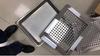 Tapa para Cubo de Basura Exterior Estilo Hong Kong Accesorios para Cubos Tapa abatible Cubo de Basura Acero Inoxidable Tapa Giratoria Rotación de 360 Grados