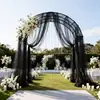 Cortina de Tule Transparente de Peça Única para Arcos de Casamento e Festival, Decoração de Salão, Decoração de Fundo para Festa de Aniversário