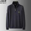 JEEP SPIRIT suéter de punto con media cremallera para hombre, nuevo de primavera, estilo coreano, casual, versátil, jersey, prenda base