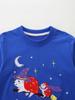 Nueva Sudadera de Otoño para Niños Sudadera de Halloween Europea y Americana para Niñas Sudadera de Manga Larga para Niños Bordada de Dibujos Animados Cuello Redondo