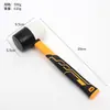 Martillo de goma con mango de plástico blanco y negro para baldosas de suelo, martillo de goma con mango de plástico, venta al por mayor de fábrica