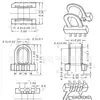 Fuente de alimentación de alta frecuencia para transformador EP6 esqueleto horizontal/vertical SMD 4+4 pines-613
