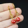 Pendientes de Arena Imperial, Pendientes Elegantes Retro de Palacio Estilo Chino Retro, Accesorios Femeninos Estilo Antiguo Dinastía Han, Joyería Versátil para Orejas