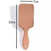 Peine de placa galvanizado de oro rosa, peine airbag, peine rizador de cabello, peine de masaje de rebote, peine de peluquería, disponible directamente de fábrica.