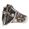 Serie Creed Ouyu Anillo Escudo Espada del Rey Tailandés Estilo Retro Medieval Espada Anillo Personalizado