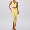 Novo conjunto de yoga e fitness justo transfronteiriço para mulheres, alta elasticidade, respirável, que levanta o bumbum, adequado para esportes ao ar livre, corrida e yoga