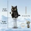 Nuevo Encantador Colgador de Acrílico Plano de Animales Lindos con Resorte para Espejo Retrovisor de Coche, Mochila o Llavero de Amazon