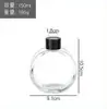 Venda Direta de Fábrica de Frascos Redondos Planos para Aromaterapia, Frascos Vazios, Frascos Simples de Vidro para Aromaterapia, Frascos Vazios para Uso Doméstico, Frascos de Perfume, Frascos de Vidro para Aromaterapia com Óleos Essenciais