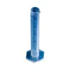 Fabricantes de probetas de plástico suministran probeta de 50 ml línea azul India probeta de PP escala de doble cara probeta taza medidora probeta