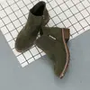 Zapatos para Mujer 2022 Otoño e Invierno Nuevas Botas de Mujer Esmaltadas Botines Botas Martin Británicas para Mujer Moda para Mujer Tacón Grueso Suela Gruesa Botas de Algodón Suela Trbottomy