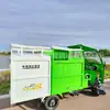 Vehículo de Recolección de Hojas Eléctrico para Parques, Vehículo de Recolección de Hojas para Paisajismo de Jardines, Máquina Multifuncional de Succión y Barrido de Hojas para Carreteras