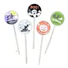 Pegatinas Decorativas de Halloween Transfronterizas Calavera Calabaza Fantasma Murciélago Telaraña Pegatinas Pegatinas para Caja de Dulces 12 Piezas