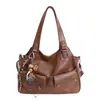 Bolsa Tote Feminina Popular Transfronteiriça, Bolsa Transversal de Alta Qualidade Grande Capacidade, Bolsa Biker Versátil Exquisite, Bolsa de Mão, Bolsa de Ombro