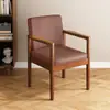 Silla de Comedor Nórdica de Madera Maciza, Silla para Estudio y Ocio, Silla de Té Estilo Italiano, Silla para Computadora en Casa, Silla para Sala de Estudio Oficina Reuniones, Silla de Erudito