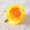 Día de San Valentín tela de seda simulada cabeza de flor de rosa rizado ramillete cabeza pared de flores de boda arreglo de flores dispersas arte de flor de rosa