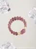Colección de Pulseras para Pareja Qi Yi Obsidiana Plateada Natural Cabeza de Gato Sin Rostro Pulsera de Ojo de Gato Blanco Joyería para Mejor Amigo Nuevo Estilo Chino