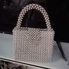 Bolsa de Miçangas Bolsa de Pérolas Tecelagem Hyuna Xiaohongshu Douyin Celebridade da Internet Portátil Cristal Acrílico Galvanoplastia