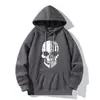 Moletom de Venda Quente Transfronteiriço do Aliexpress com Estampa de Caveira, Moda Masculina Hip-Hop Moletom Solto, Nova Camisa Esportiva Casual