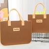 Nova Bolsa de Feltro Colorida com Design de Cor Contrastante, Bolsa de Feltro Promocional, Bolsa de Compras de Feltro Colorida para Presente