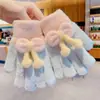 Guantes de Invierno para Niños Forrados de Felpa Engrosados Lindos para Niñas Otoño e Invierno Para Jugar en la Nieve Cálidos Antihielo Guantes de Dedo Completo para Bebé