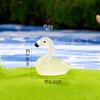 Micro-Paisagismo Criativo Fofo Luminoso Simulado Flamingo Musgo Aquático Decoração Acessórios de Paisagismo Desktop Pequenos Enfeites