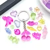 Color Mezclado Aleatorio Acrílico Transparente Caracola Corazón Estrella de Cinco Puntas Colgante DIY Pulsera Collar Llave Joyería Accesorios
