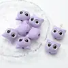 Cabeza de Gato Linda y Adorable de Ojos Grandes Cuentas Sueltas Cuentas de Búho Material Acrílico DIY Pulsera Cadena de Teléfono Cuentas