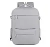 Mochila Nueva para Exteriores Transfronteriza para Hombres y Mujeres, Gran Capacidad, Color Sólido, para Viajes de Negocios y Uso Diario, con Compartimento para Zapatos, Mochila Ligera de Viaje