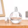 Em estoque atacado fundo grosso transparente esférico cosméticos engarrafados 75ml com tampa spray fino baioneta perfume frasco vazio