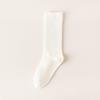 Calcetines de Rizo de Algodón Puro de Otoño e Invierno para Mujer, Medias de Algodón, Calcetines Altos de Algodón 100% para Mujer, Calcetines Desodorantes hasta la Pantorrilla, Calcetines de Algodón sin Costuras