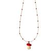 Última Manzana ~ Diseño Creativo Divertido Collar de Cuentas con Núcleo de Manzana Diseño Nicho Femenino Cadena Clavicular Combinable